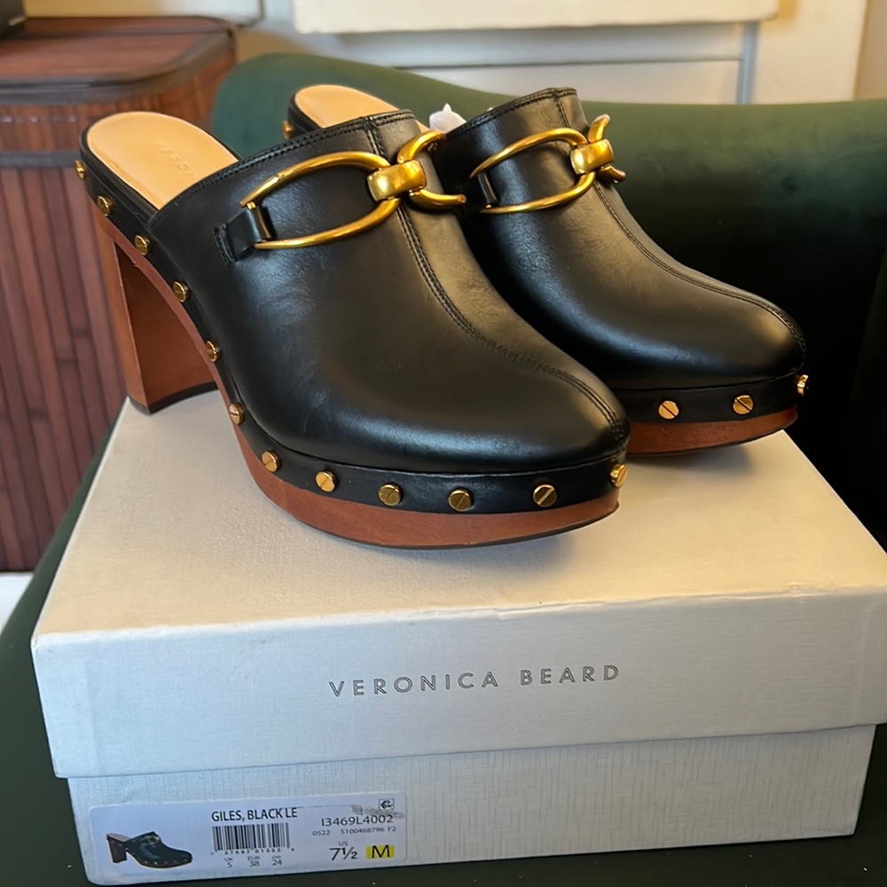 Veronica Beard Giles mule clogs size 7.5